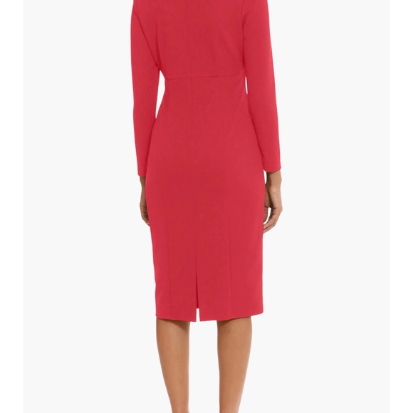 DONNA MORGAN FOR MAGGY Keyhole Long Sleeve Sheath Dress size 4 - Picture 3 of 4